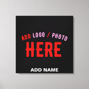 STIJLVOL MODERN ZWART GEVERIFIEERD BRANDED CANVAS AFDRUK