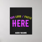 STIJLVOL MODERN ZWART GEVERIFIEERD BRANDED CANVAS AFDRUK (Voorkant)