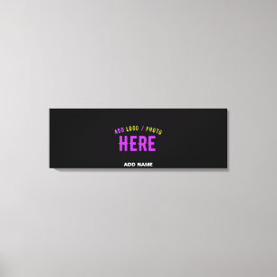 STIJLVOL MODERN ZWART GEVERIFIEERD BRANDED CANVAS AFDRUK