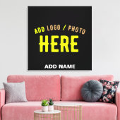 STIJLVOL MODERN  ZWART GEVERIFIEERD BRANDED CANVAS AFDRUK (Insitu (Woonkamer))