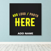 STIJLVOL MODERN  ZWART GEVERIFIEERD BRANDED CANVAS AFDRUK (Insitu (Houten vloer))