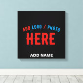 STIJLVOL MODERN  ZWART GEVERIFIEERD BRANDED CANVAS AFDRUK (Insitu (Houten vloer))