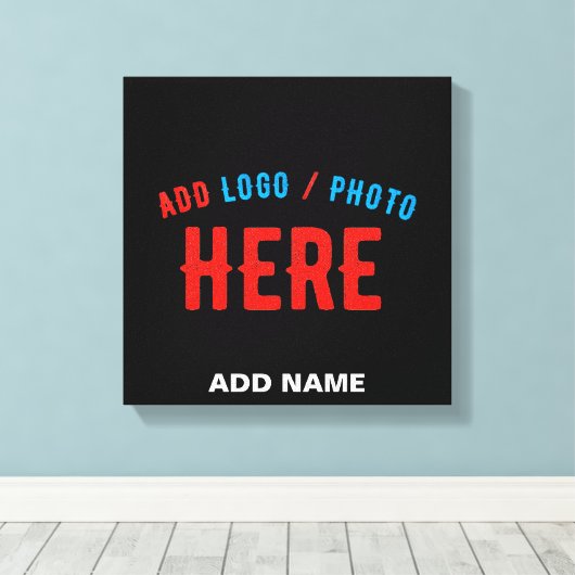 STIJLVOL MODERN ZWART GEVERIFIEERD BRANDED CANVAS AFDRUK (Insitu (Houten vloer))