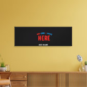 STIJLVOL MODERN ZWART GEVERIFIEERD BRANDED CANVAS AFDRUK (Insitu (Woonkamer))