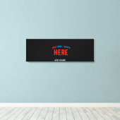 STIJLVOL MODERN ZWART GEVERIFIEERD BRANDED CANVAS AFDRUK (Insitu (Houten vloer))