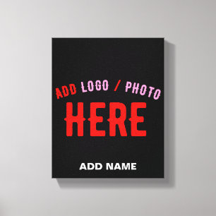 STIJLVOL MODERN ZWART GEVERIFIEERD BRANDED CANVAS AFDRUK