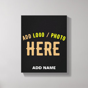 STIJLVOL MODERN ZWART GEVERIFIEERD BRANDED CANVAS AFDRUK