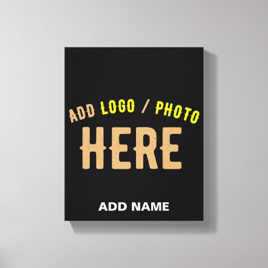STIJLVOL MODERN ZWART GEVERIFIEERD BRANDED CANVAS AFDRUK (Voorkant)