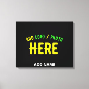 STIJLVOL MODERN ZWART GEVERIFIEERD BRANDED CANVAS AFDRUK