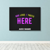 STIJLVOL MODERN  ZWART GEVERIFIEERD BRANDED CANVAS AFDRUK (Insitu (Houten vloer))