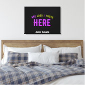 STIJLVOL MODERN  ZWART GEVERIFIEERD BRANDED CANVAS AFDRUK (Insitu (Slaapkamer))