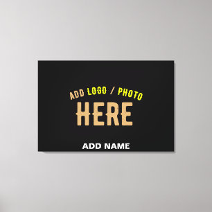 STIJLVOL MODERN  ZWART GEVERIFIEERD BRANDED CANVAS AFDRUK
