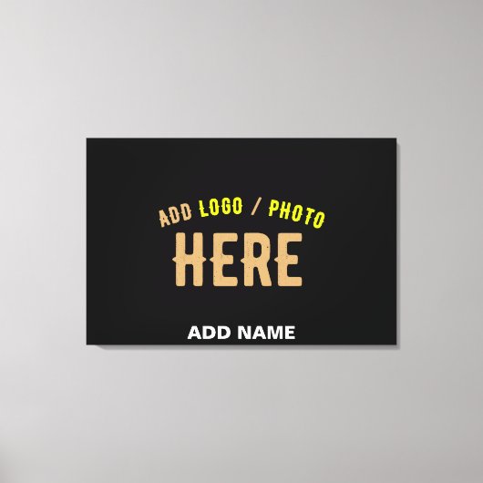 STIJLVOL MODERN  ZWART GEVERIFIEERD BRANDED CANVAS AFDRUK (Voorkant)