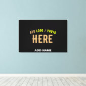 STIJLVOL MODERN  ZWART GEVERIFIEERD BRANDED CANVAS AFDRUK (Insitu (Houten vloer))