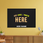 STIJLVOL MODERN  ZWART GEVERIFIEERD BRANDED CANVAS AFDRUK (Insitu (Woonkamer))