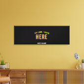 STIJLVOL MODERN  ZWART GEVERIFIEERD BRANDED CANVAS AFDRUK (Insitu (Woonkamer))