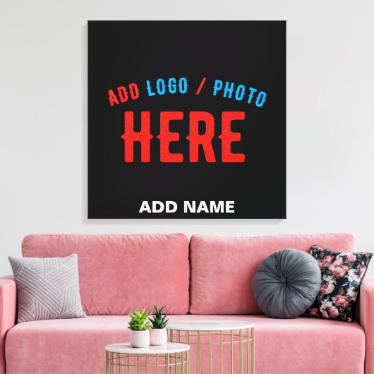 STIJLVOL MODERN ZWART GEVERIFIEERD BRANDED CANVAS AFDRUK (Insitu (Woonkamer))