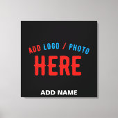 STIJLVOL MODERN ZWART GEVERIFIEERD BRANDED CANVAS AFDRUK (Voorkant)