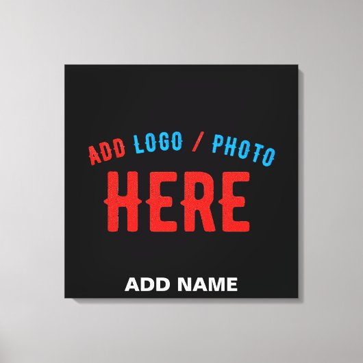STIJLVOL MODERN ZWART GEVERIFIEERD BRANDED CANVAS AFDRUK (Voorkant)