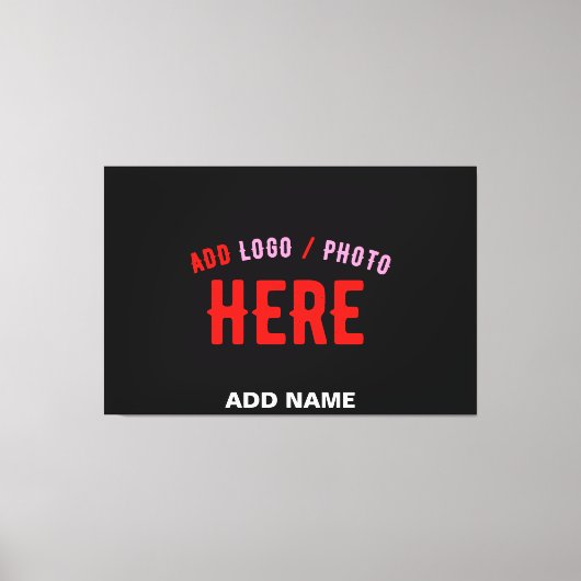 STIJLVOL MODERN ZWART GEVERIFIEERD BRANDED CANVAS AFDRUK (Voorkant)