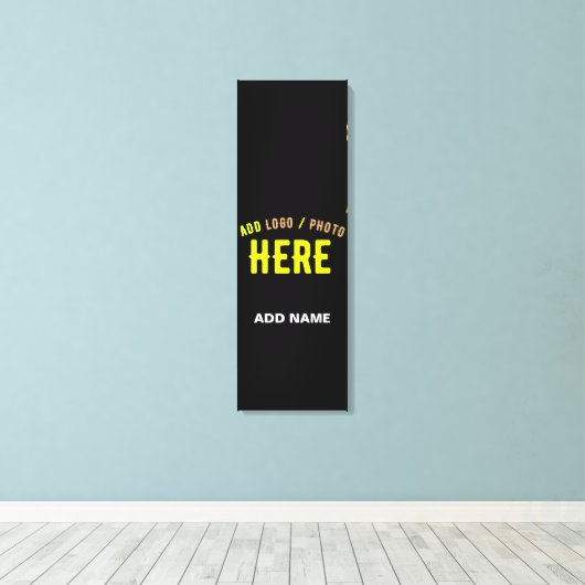 STIJLVOL MODERN  ZWART GEVERIFIEERD BRANDED CANVAS AFDRUK (Insitu (Houten vloer))