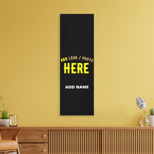 STIJLVOL MODERN ZWART GEVERIFIEERD BRANDED CANVAS AFDRUK (Insitu (Woonkamer))