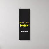 STIJLVOL MODERN ZWART GEVERIFIEERD BRANDED CANVAS AFDRUK (Voorkant)