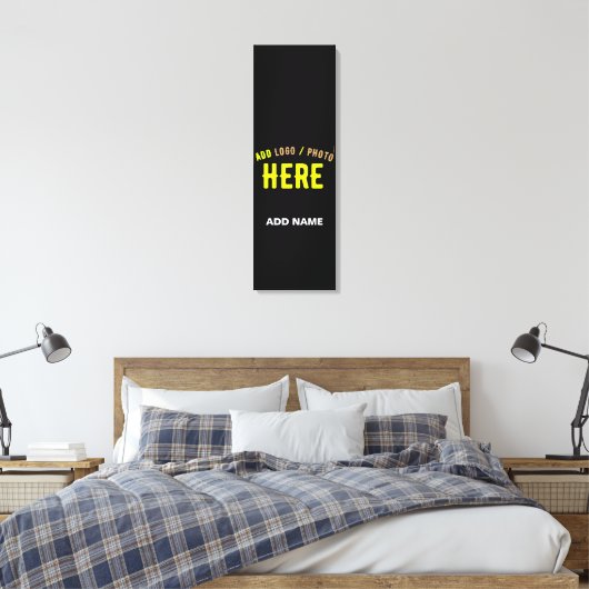 STIJLVOL MODERN ZWART GEVERIFIEERD BRANDED CANVAS AFDRUK (Insitu (Slaapkamer))
