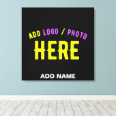 STIJLVOL MODERN  ZWART GEVERIFIEERD BRANDED CANVAS AFDRUK (Insitu (Houten vloer))