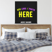 STIJLVOL MODERN  ZWART GEVERIFIEERD BRANDED CANVAS AFDRUK (Insitu (Slaapkamer))