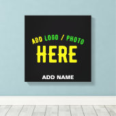 STIJLVOL MODERN ZWART GEVERIFIEERD BRANDED CANVAS AFDRUK (Insitu (Houten vloer))