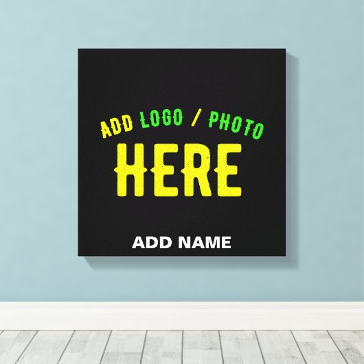 STIJLVOL MODERN  ZWART GEVERIFIEERD BRANDED CANVAS AFDRUK (Insitu (Houten vloer))