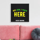 STIJLVOL MODERN ZWART GEVERIFIEERD BRANDED CANVAS AFDRUK (Insitu (Woonkamer))