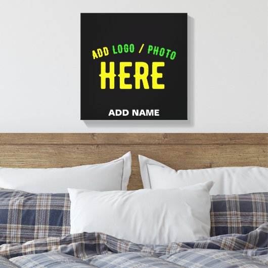 STIJLVOL MODERN  ZWART GEVERIFIEERD BRANDED CANVAS AFDRUK (Insitu (Slaapkamer))