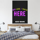 STIJLVOL MODERN  ZWART GEVERIFIEERD BRANDED CANVAS AFDRUK (Insitu (Slaapkamer))