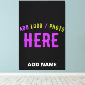 STIJLVOL MODERN  ZWART GEVERIFIEERD BRANDED CANVAS AFDRUK (Insitu (Houten vloer))