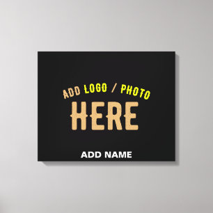 STIJLVOL MODERN ZWART GEVERIFIEERD BRANDED CANVAS AFDRUK