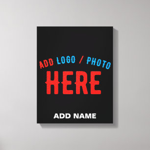 STIJLVOL MODERN ZWART GEVERIFIEERD BRANDED CANVAS AFDRUK