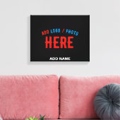 STIJLVOL MODERN  ZWART GEVERIFIEERD BRANDED CANVAS AFDRUK (Insitu (Woonkamer))