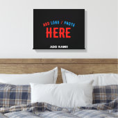 STIJLVOL MODERN  ZWART GEVERIFIEERD BRANDED CANVAS AFDRUK (Insitu (Slaapkamer))