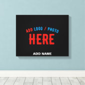 STIJLVOL MODERN  ZWART GEVERIFIEERD BRANDED CANVAS AFDRUK (Insitu (Houten vloer))