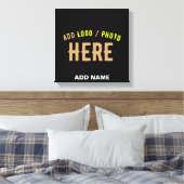 STIJLVOL MODERN ZWART GEVERIFIEERD BRANDED CANVAS AFDRUK (Insitu (Slaapkamer))