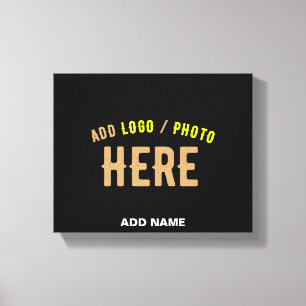 STIJLVOL MODERN ZWART GEVERIFIEERD BRANDED CANVAS AFDRUK