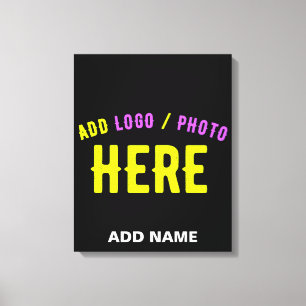 STIJLVOL MODERN ZWART GEVERIFIEERD BRANDED CANVAS AFDRUK