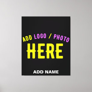 STIJLVOL MODERN  ZWART GEVERIFIEERD BRANDED CANVAS AFDRUK