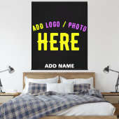 STIJLVOL MODERN  ZWART GEVERIFIEERD BRANDED CANVAS AFDRUK (Insitu (Slaapkamer))