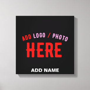 STIJLVOL MODERN ZWART GEVERIFIEERD BRANDED CANVAS AFDRUK