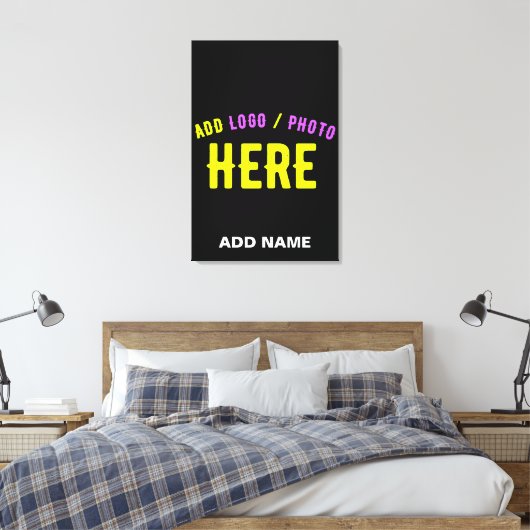 STIJLVOL MODERN  ZWART GEVERIFIEERD BRANDED CANVAS AFDRUK (Insitu (Slaapkamer))