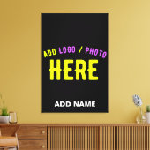 STIJLVOL MODERN  ZWART GEVERIFIEERD BRANDED CANVAS AFDRUK (Insitu (Woonkamer))