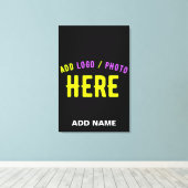 STIJLVOL MODERN  ZWART GEVERIFIEERD BRANDED CANVAS AFDRUK (Insitu (Houten vloer))